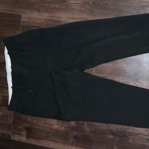 Professional black slacks with back pockets